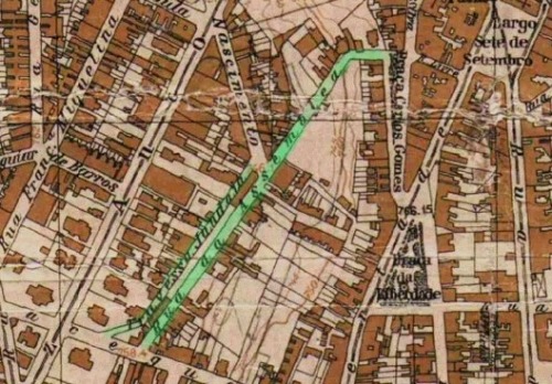 Rua da Assembleia, 1930 — os sobrados começam a encobrir os Arcos