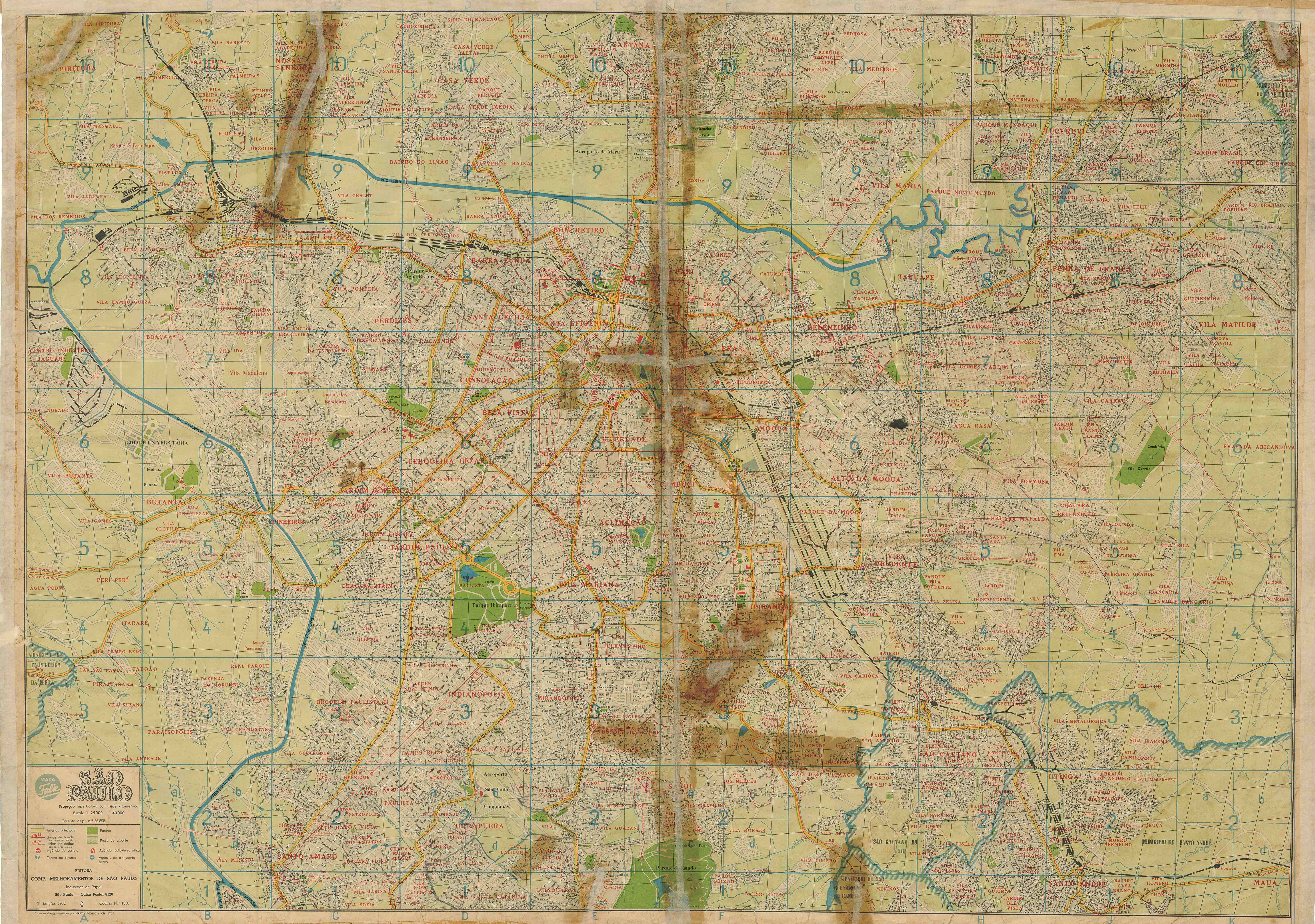 Mapa Falk São Paulo