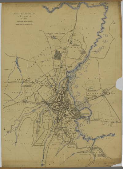 Planta da Cidade de São Paulo em 1850